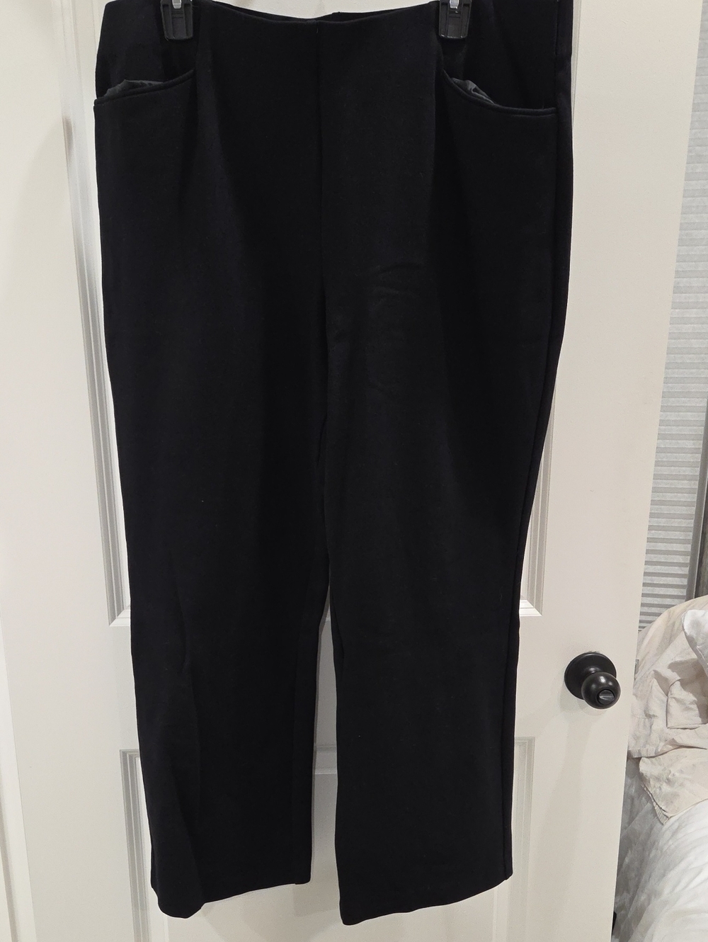 Investments Women's Black Ponte Stretch Dress Pants